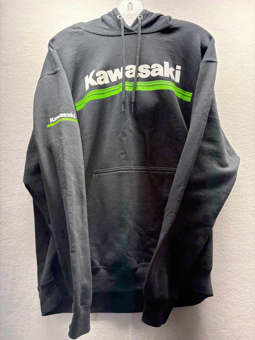 Kawasaki Black Hoodie Medium Medium Motorsports Graphic Pullover